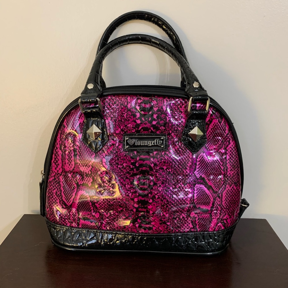 Snake print bag